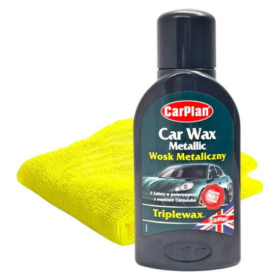 Wosk Samochodowy Carnauba Lakierów Perłowych Metalicznych + Ściereczka K2